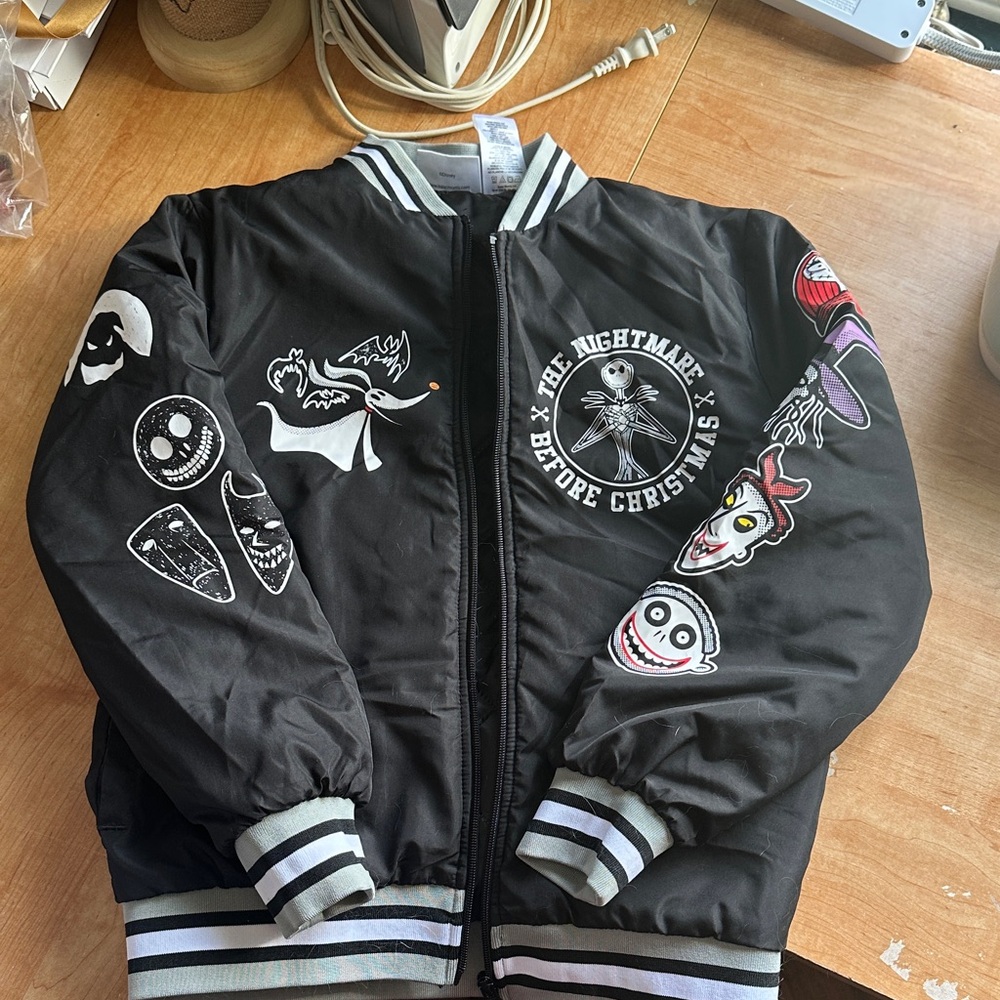 Black Nightmare Before Christmas Bomber Jacket